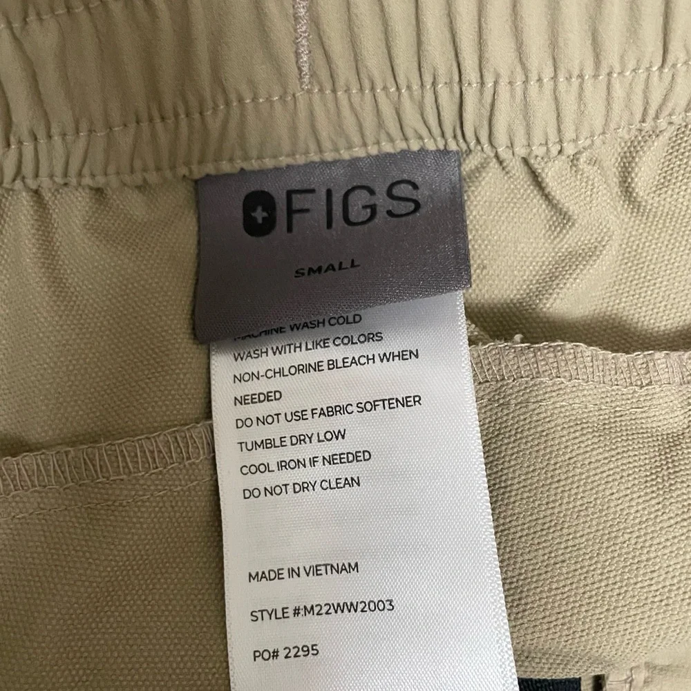 Figs scrub trouser pant khaki
